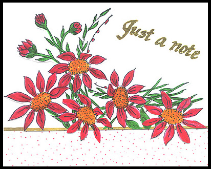 Just a Note Using Bouquet, Lg.