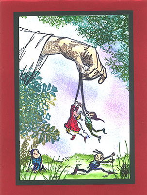 Three Brownie stamps are used in this card.
